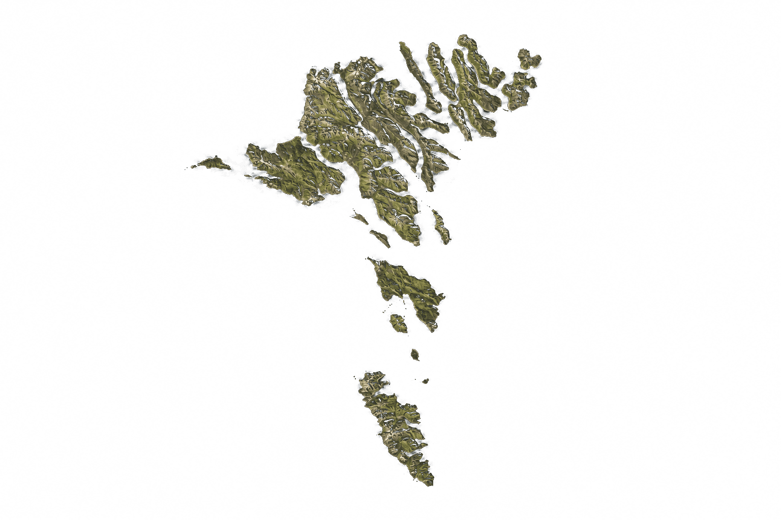 Mappa delle Isole Fær Øer